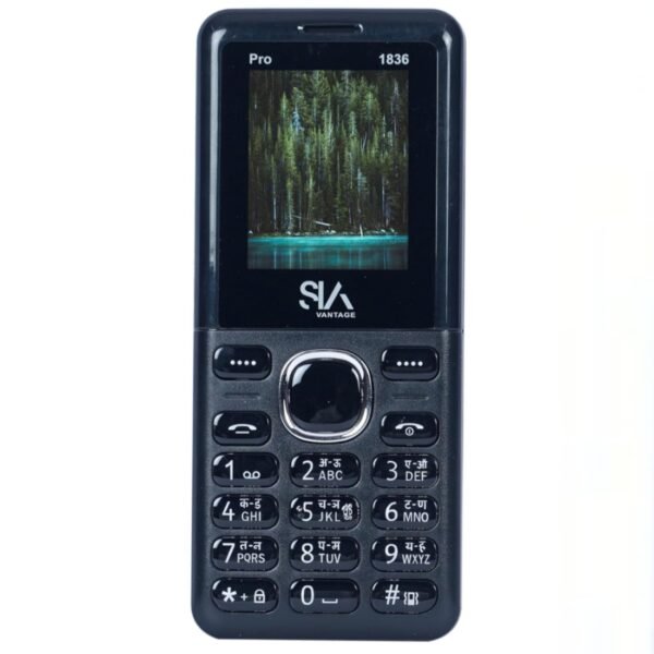 SiaVolt All New PRO 1836 Dual Sim Keypad Mobile with 1.8" Display Feature Phone, Black